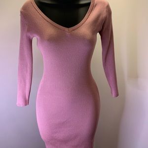 Pink Fitted Dress